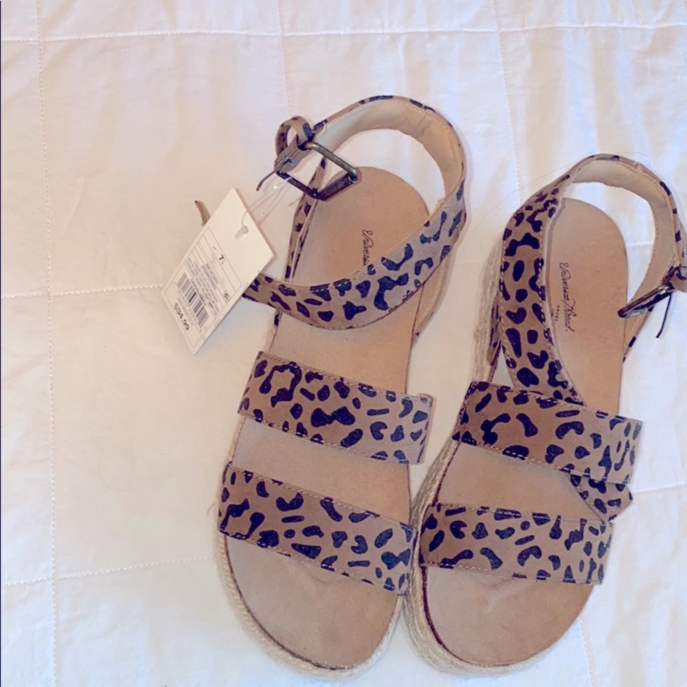 COPY - Target platform leopard sandals